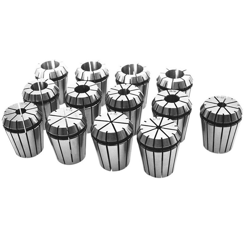 findmall Super Accuracy 13PCS 1/16"-13/16" ER32 ER-32 Collets Set With5/32 9/32 23/32 - Image 1